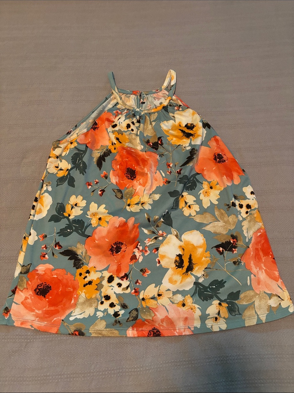 Halter floral top. Sz S